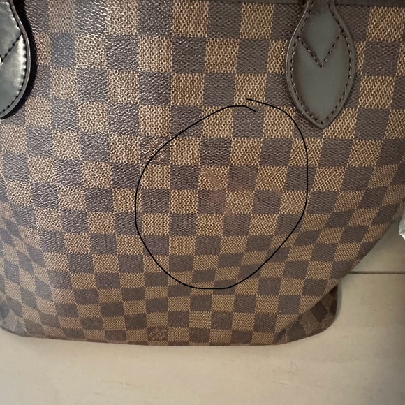 Designer Brown Checkered Tote Bag - Picture 15 of 16